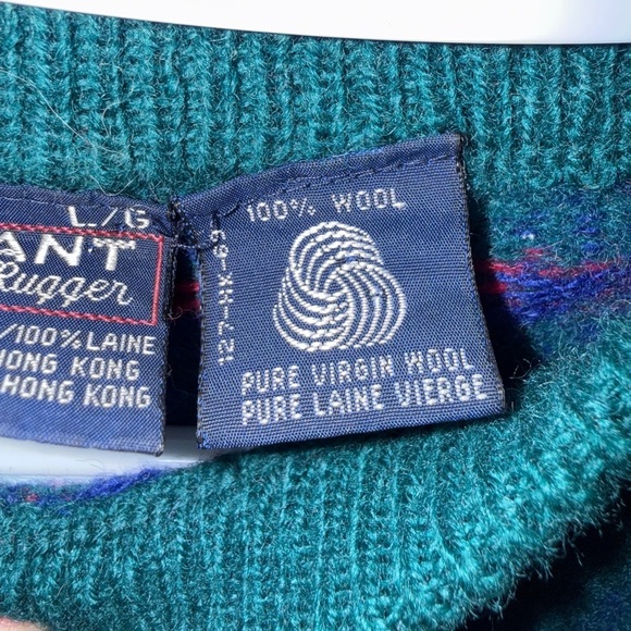 *CLEAROUT PRICE* 100% Pure Virgin Wool Gant the Rugger **read description - Picture 4 of 6